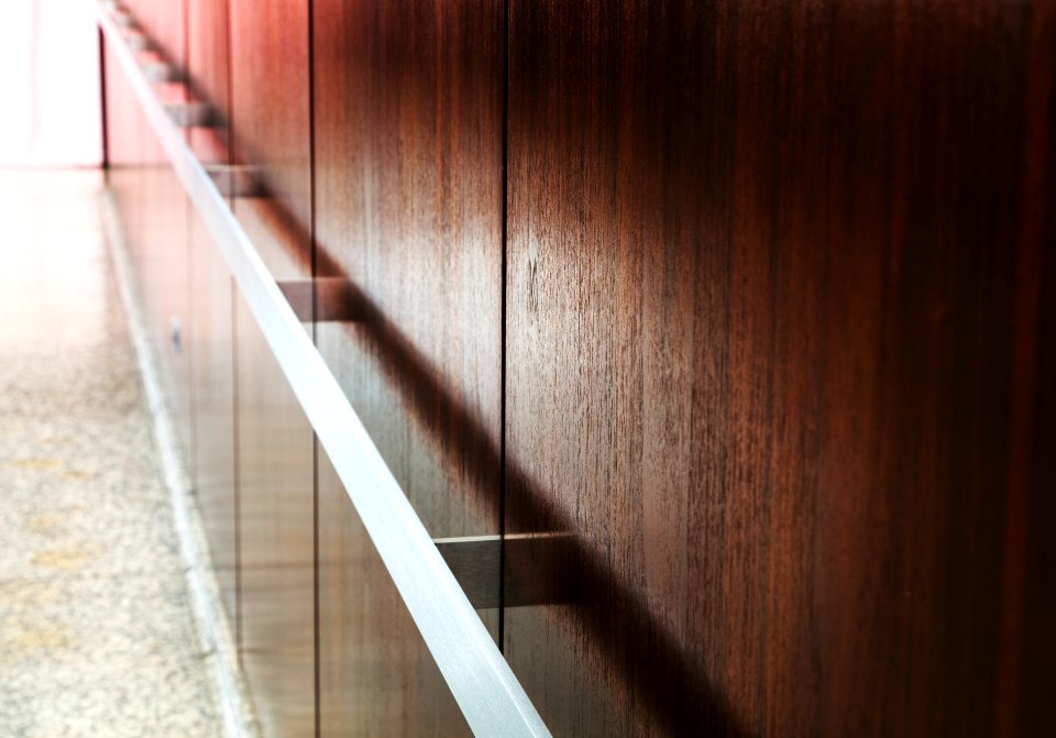 Hallway of the Chicago Federal Center. Original image from Carol M. Highsmith’s America, Library of Congress collection.