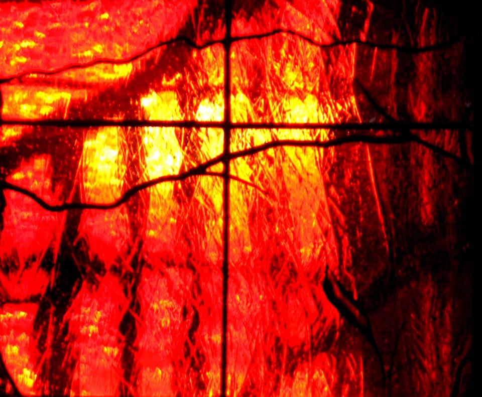 Red And Yellow Glass Texture
