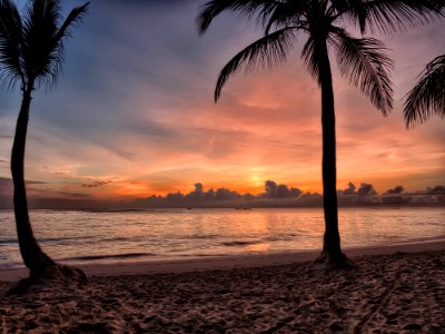 Sunset On Sea Shore photo