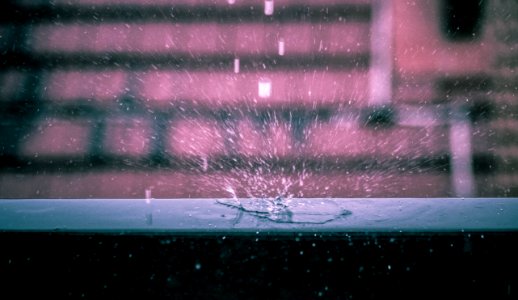 Rain Drops On Window Seal photo