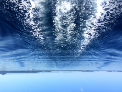 Boat Trail In Water