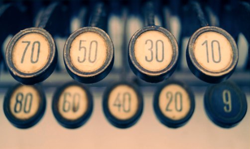 Vintage Typewriter Keys