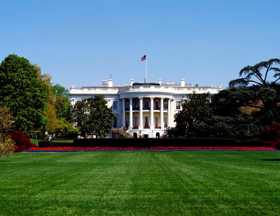 The White House. Original image from Carol M. Highsmith’s America, Library of Congress collection.