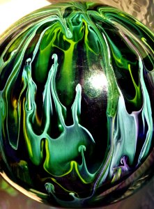 Drippy Green Glass Texture