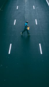 Man Crossing The Street
