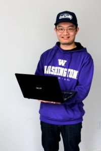 Guy With A Laptop photo
