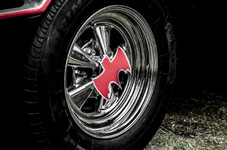 Close-up Of Tire Rim