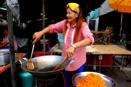Street Food Vendor Rayong City