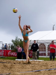 Sky Net Sports Volleyball Player Leg
