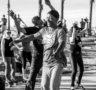 Venice Beach Boardwalk Roller Dancers photo