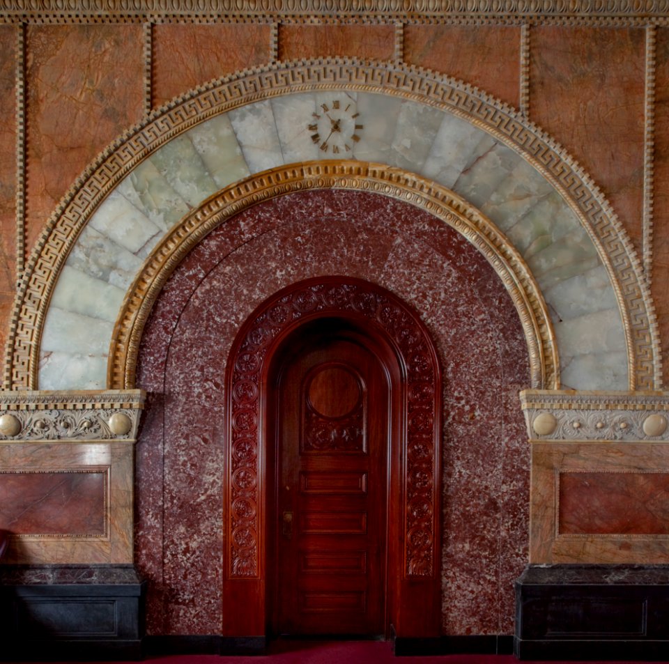 Details from the million dollar courthouse, the Theodore Levin United States Courthouse, Detroit Federal Building, Detroit, Michigan (2010) by Carol M. Highsmith. Original image from Library of Congress.