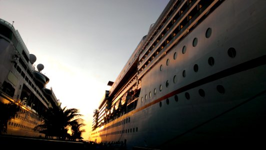 Cruise Ships At Dock photo