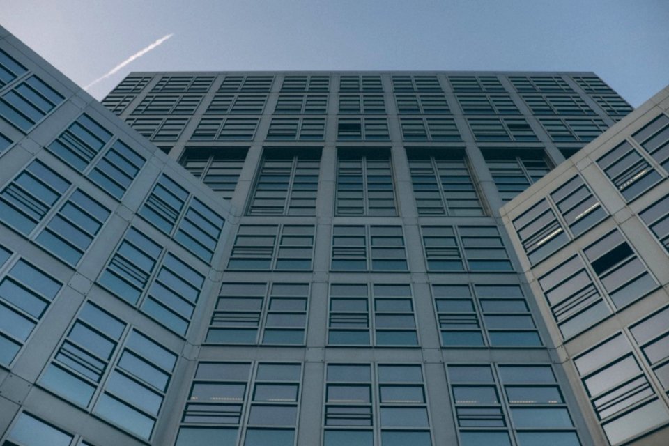Office Windows And Sky