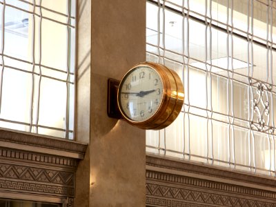 Lobby architectural details, Richard Sheppard Arnold U.S Post Office and Courthouse in Little Rock, Arkansas (2010) by Carol M. Highsmith. Original image from Library of Congress.