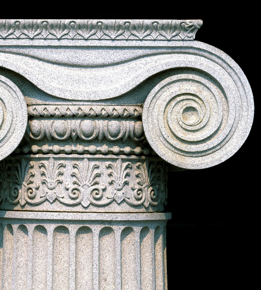 Column Detail, U.S. Treasury Building, Washington. Original image from Carol M. Highsmith’s America, Library of Congress collection.