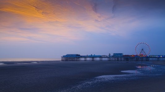 Blackpool Central Pier Sunset photo