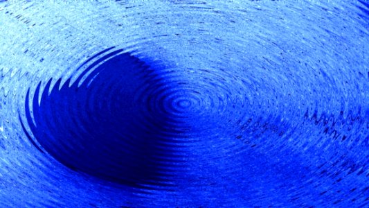 Blue Heart Under Water