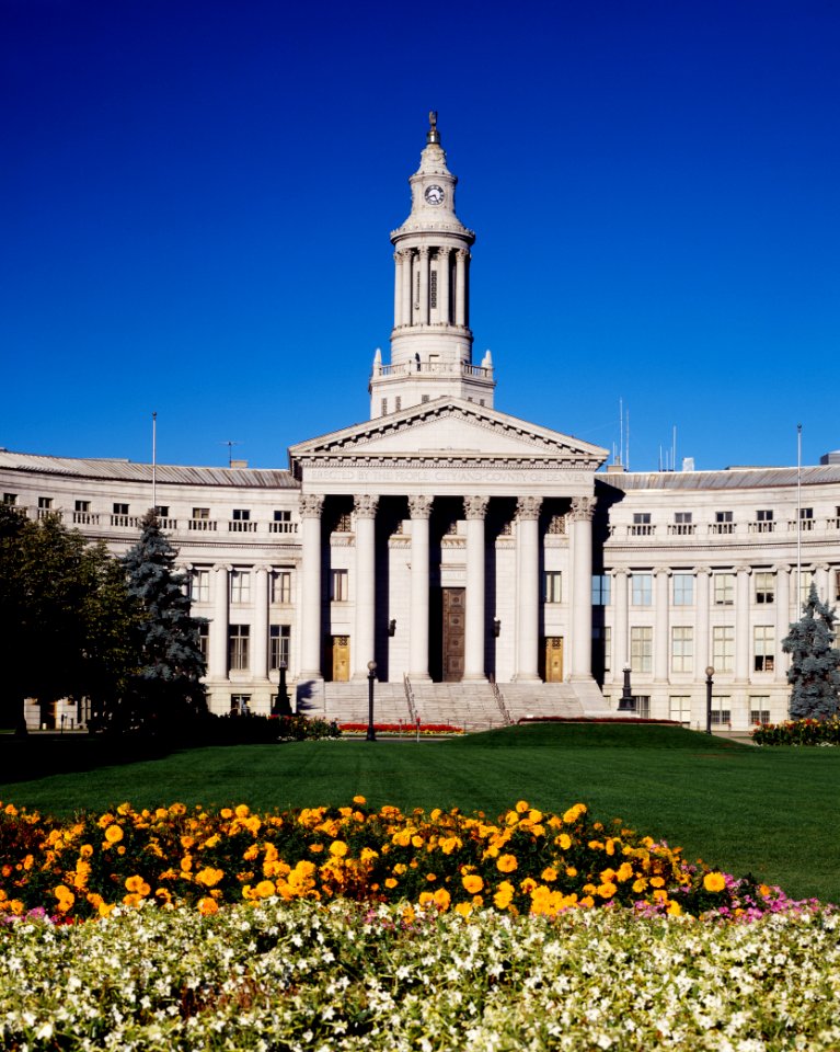 Denver City-County Building. Original image from Carol M. Highsmith’s America, Library of Congress collection.