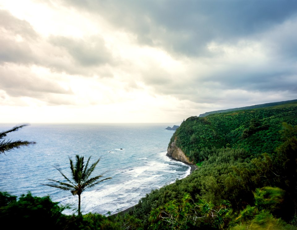Unspoiled north shore of Hawaii's Oahu Island. Original image from Carol M. Highsmith’s America, Library of Congress collection.