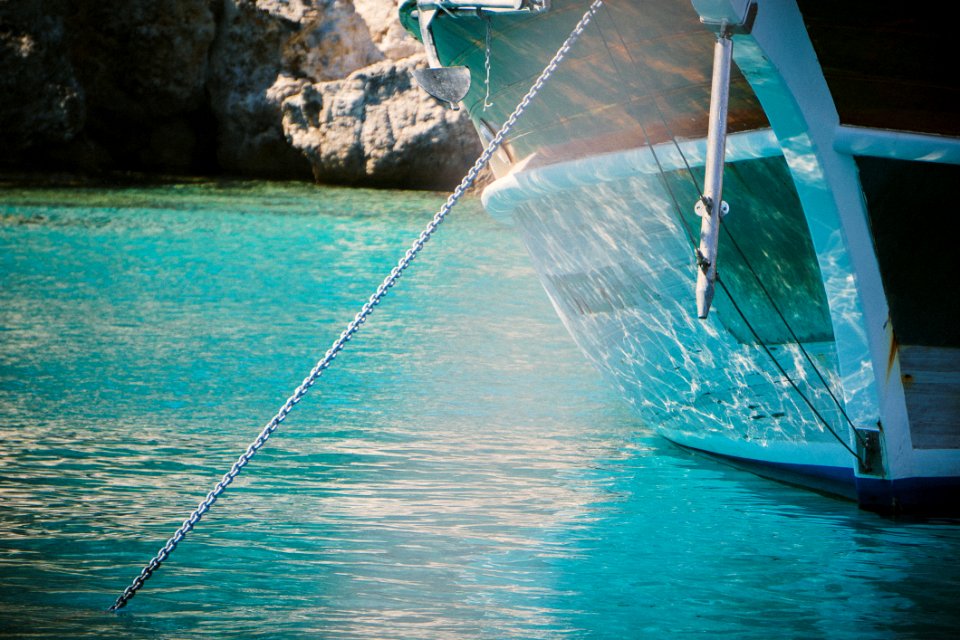 Hull Of Boat In Water