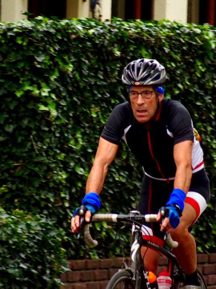 Man On Road Bike
