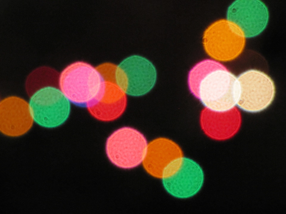 Circles colorful bokeh