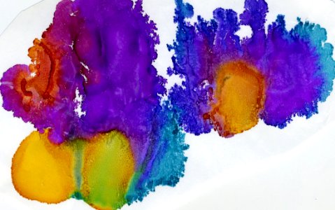 Watercolor Splat Multicolor