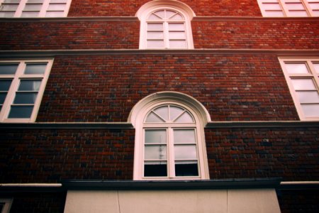 Red Brick Wall With Windows photo