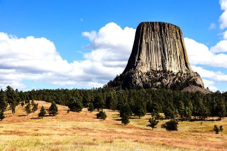 America's first declared national monument (in 1906): Devils Tower - Original image from Carol M. Highsmith’s America, Library of Congress collection.