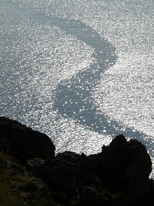 Coast backlighting sparkle