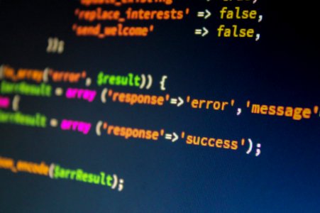 Colorful Computer Programing Code