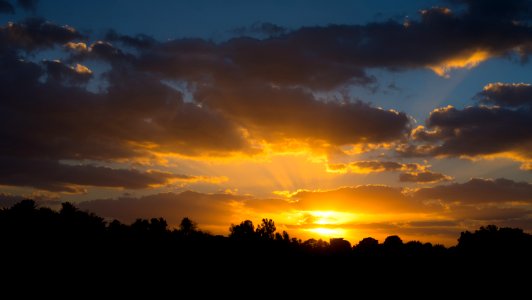 Orange Countryside Sunset