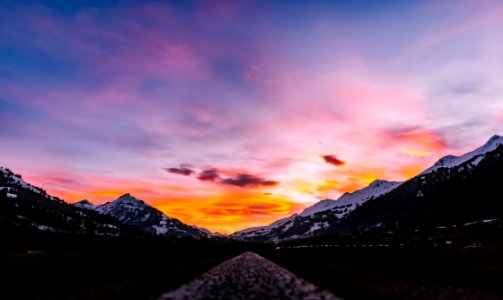 Scenic View Of Dramatic Sky During Sunset