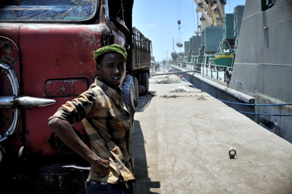 Man And Truck On Streets