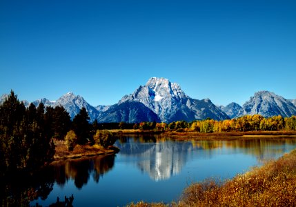 Grand Teton National Park view. Original image from Carol M. Highsmith’s America, Library of Congress collection.