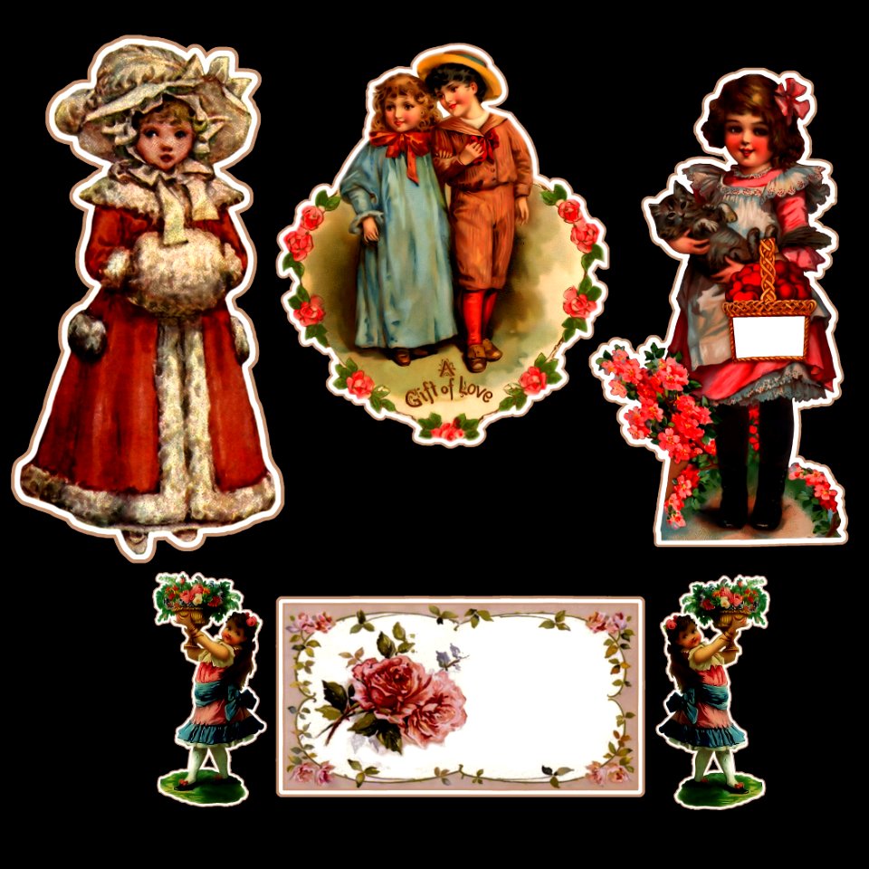 Vintage-Children-Stickers