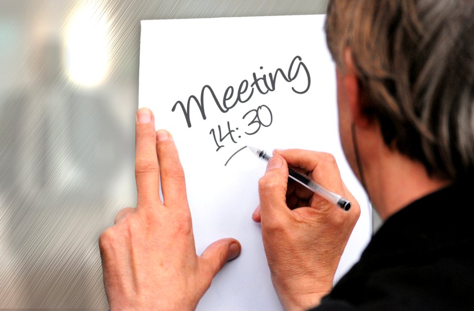 Man Writing Note