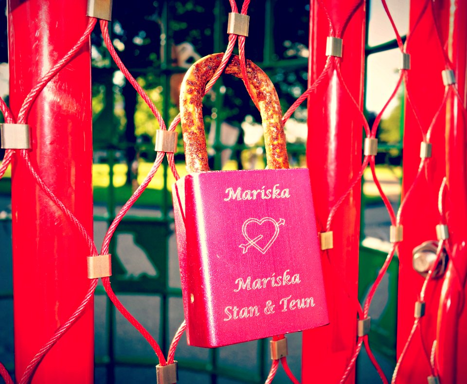 PUBLIC DOMAIN DEDICATION - Pixabay - Digionbew 12 11-07-16 Love Padlock On Love Gate LOW RES DSC05441