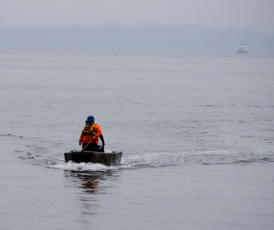 Man In Boat On Water