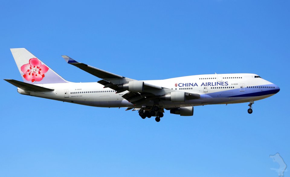 China Airlines Plane In Flight