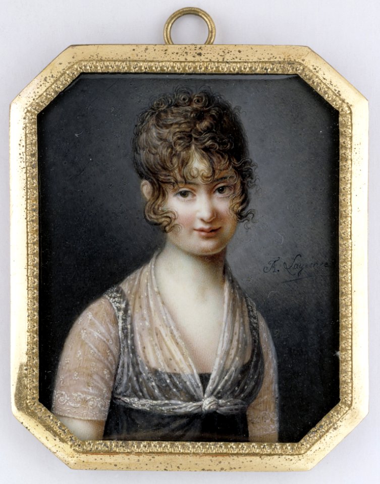 François Lagrene (17741832) Portrait Of A Lady  Naisen Muotokuva  Portrtt Av En Kvinna