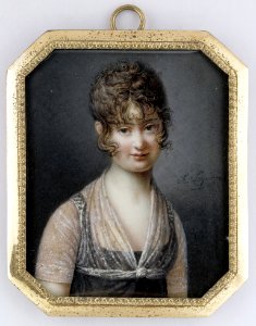 François Lagrene (17741832) Portrait Of A Lady Naisen Muotokuva Portrtt Av En Kvinna photo
