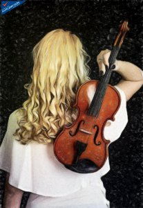 Violin Woman - ID 16218-130713-9998