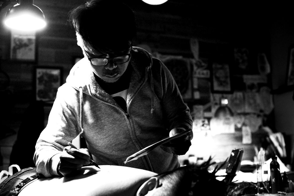 Tattoo Artist At Work