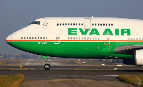 Eva Air Airliner On Runway photo