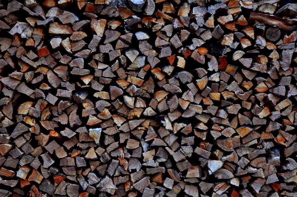 Huge Pile Of Cut Logs