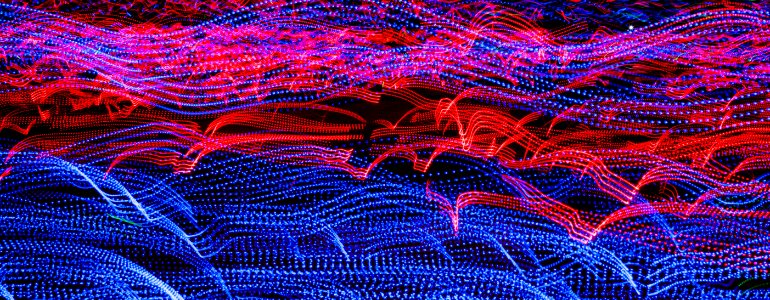 Blue And Red Lights Background Texture