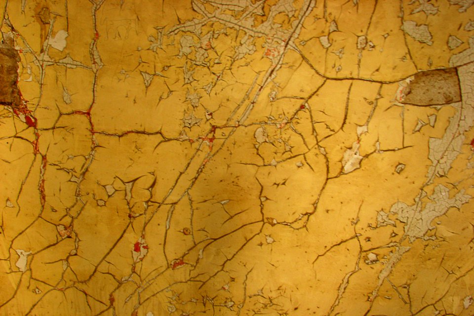 Yellow Distressed Wall