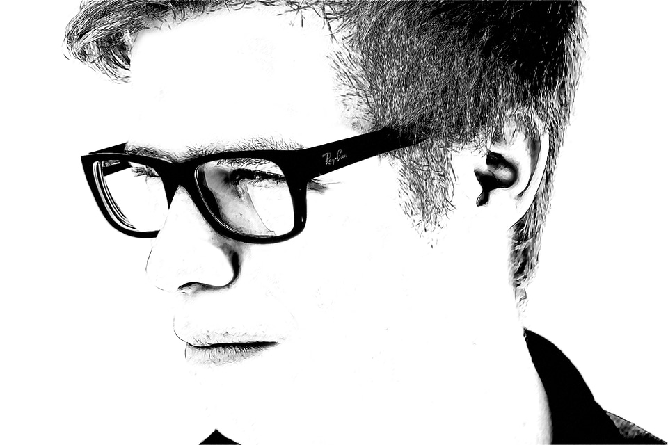 Face section glasses
