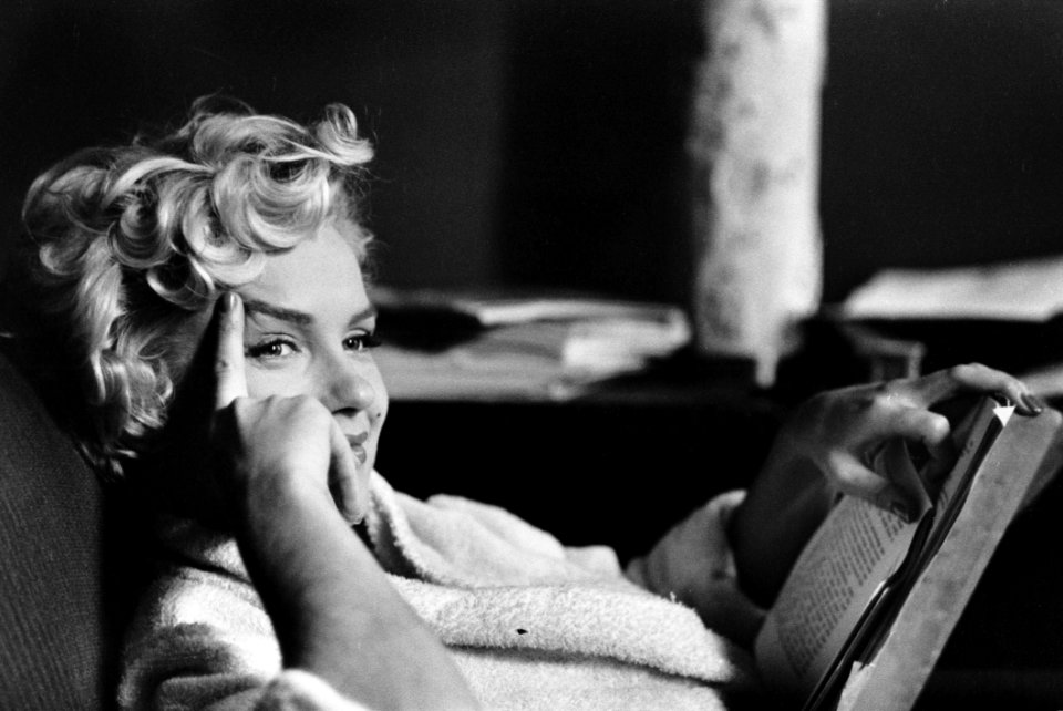 Blond Woman Reading